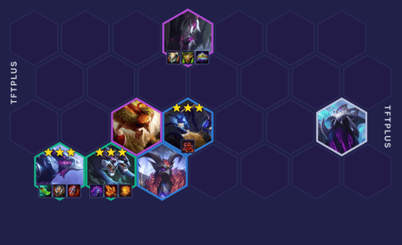 Đội hình Warwick Sói Hắc Ám Gai Đen Reroll TFT mùa 18